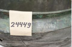 Etikett zu Bronzesitula (NHMW-PRAE-024449)